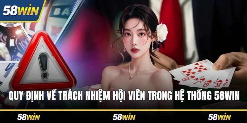 Quy định về trách nhiệm hội viên trong hệ thống 58WIN